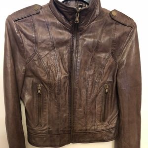 Black Rivet Leather Jacket